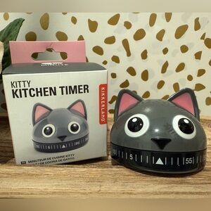 Kikkerland Kitty Kitchen Timer